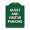 Signmission Guest and Visitor Parking Heavy-Gauge Aluminum Architectural Sign, 24" x 18", G-1824-23933 A-DES-G-1824-23933 - alternate 1